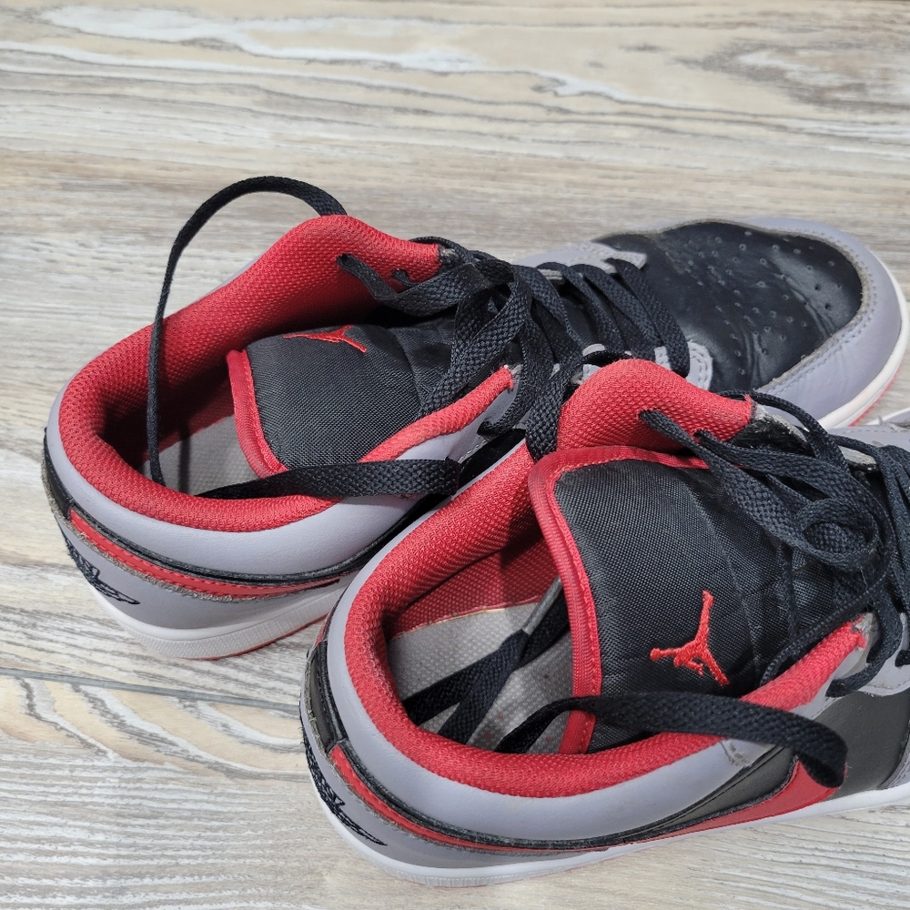 Air Jordan 1 Low Fly Ease Sneakers Mens Size 9 Gray - Picture 8 of 10